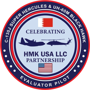C-130J and UH-60M HMK USA partnership Evaluator Pilot medallion